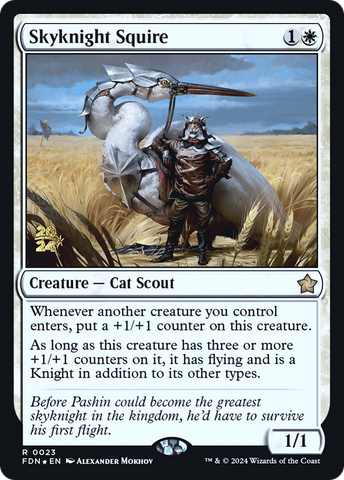 {@R} Skyknight Squire [Foundations Prerelease Promos][PR FDN 023]