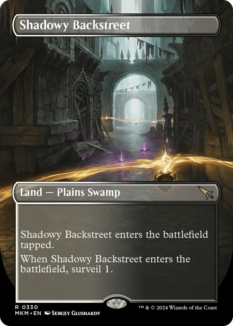 {@R} Shadowy Backstreet (Borderless) [Murders at Karlov Manor][MKM 330]