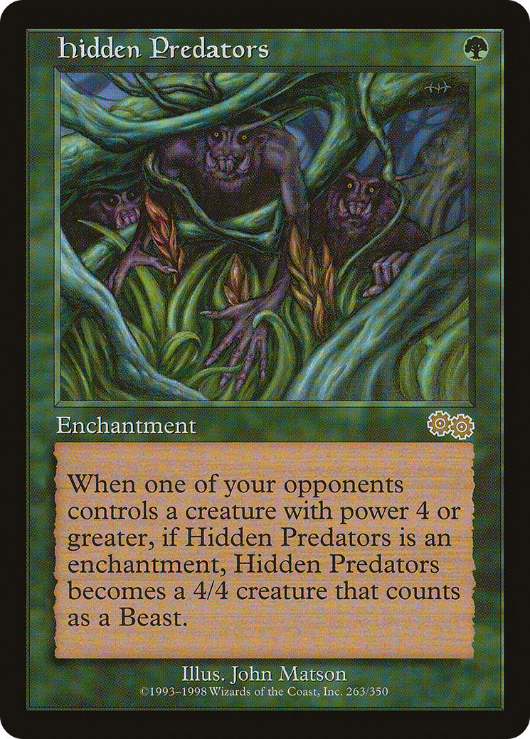 {R} Hidden Predators [Urza's Saga][USG 263] - Misty Mountain Games