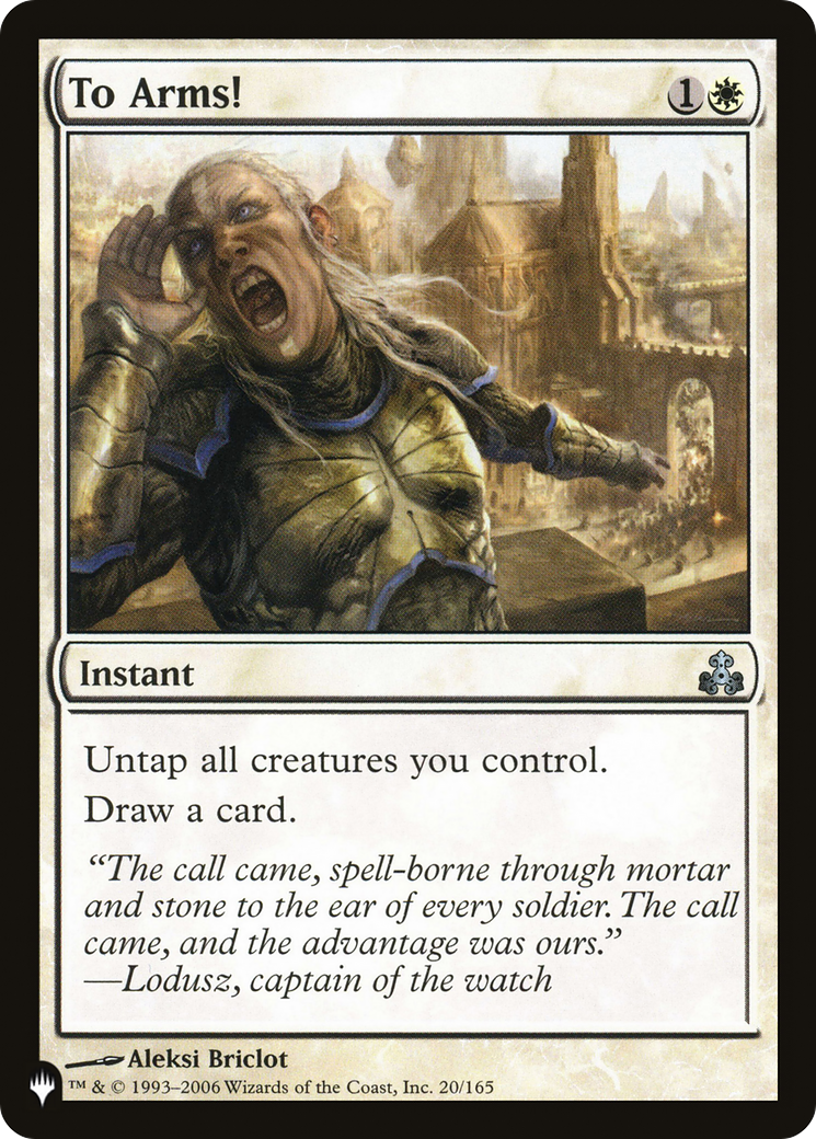 To Arms! [LIST 20/165]