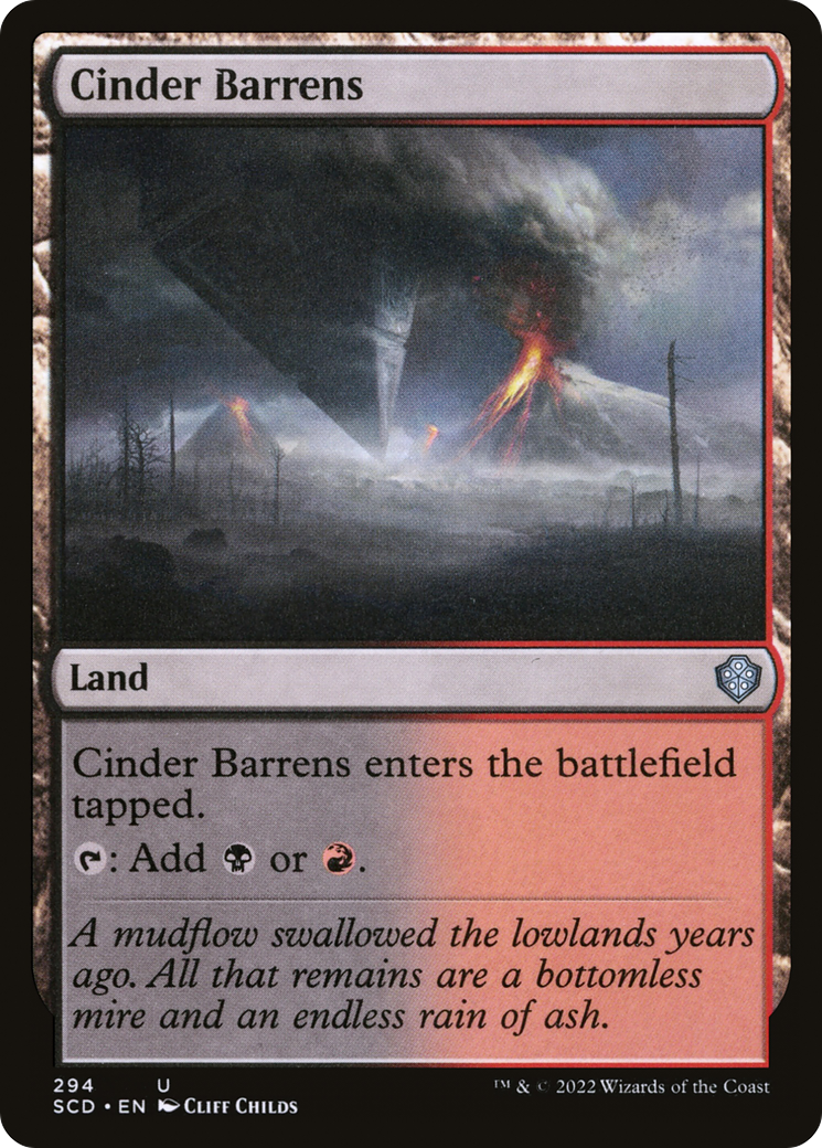 {C} Cinder Barrens [Starter Commander Decks][SCD 294]