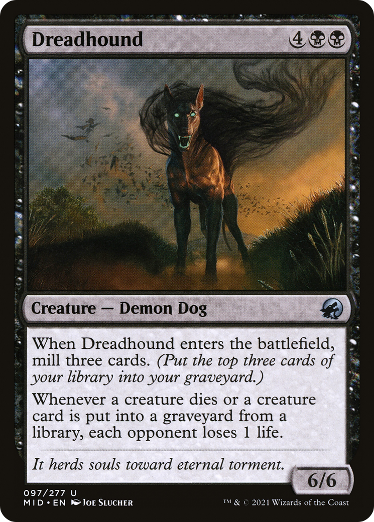 {C} Dreadhound [Innistrad: Midnight Hunt][MID 097]