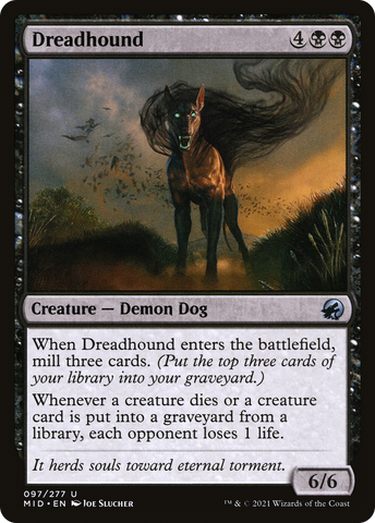 {C} Dreadhound [Innistrad: Midnight Hunt][MID 097]