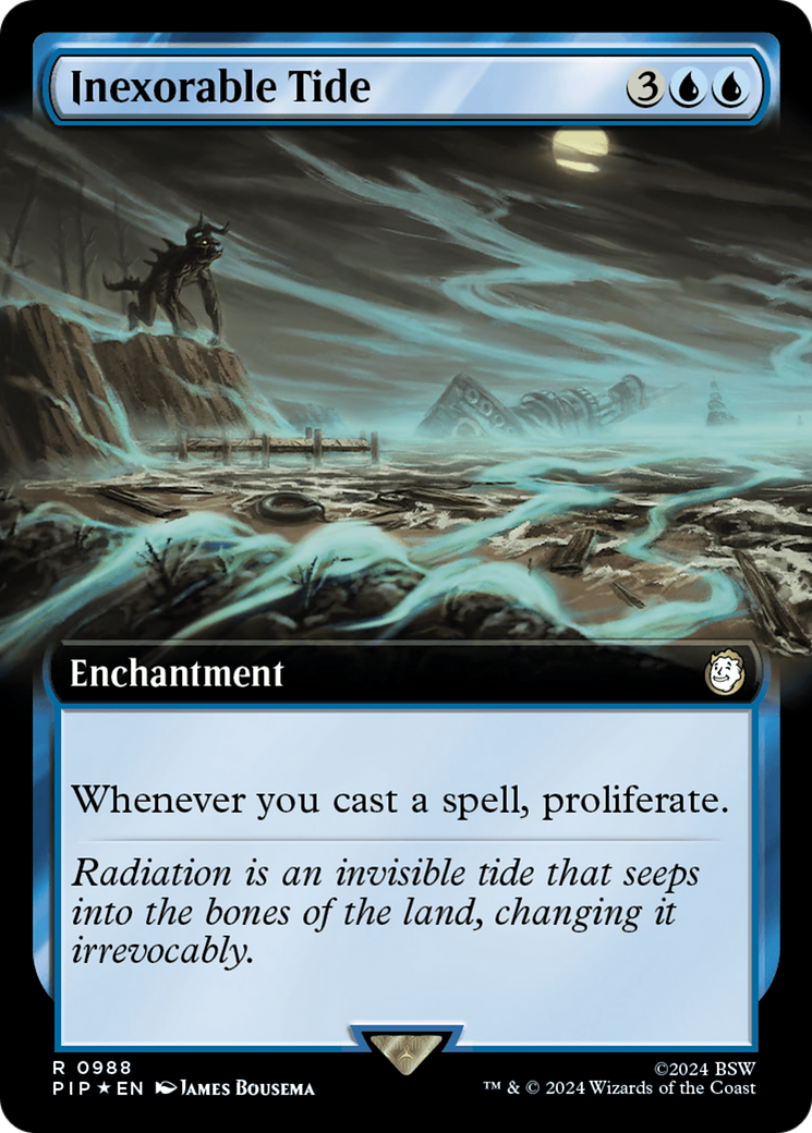 {R} Inexorable Tide (Extended Art) (Surge Foil) [Fallout][PIP 988]