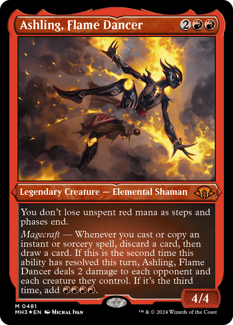 {R} Ashling, Flame Dancer (Foil Etched) [Modern Horizons 3][MH3 481]