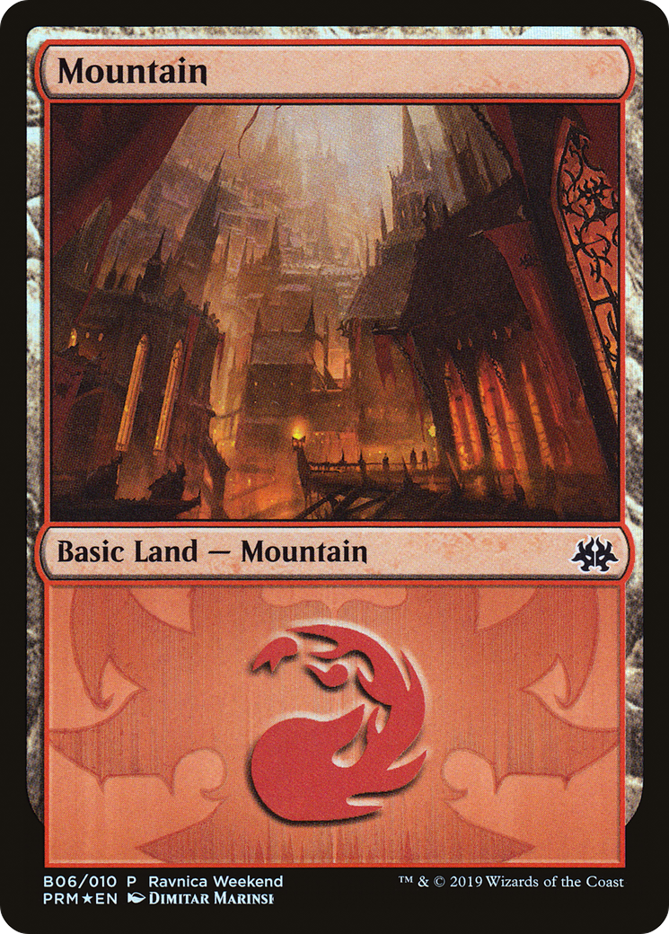 {B}[PA PRM B06] Mountain (B06) [Ravnica Allegiance Guild Kit]