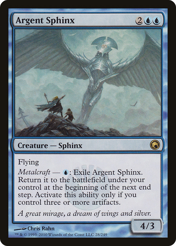 {R} Argent Sphinx [Scars of Mirrodin][SOM 028] - Misty Mountain Games