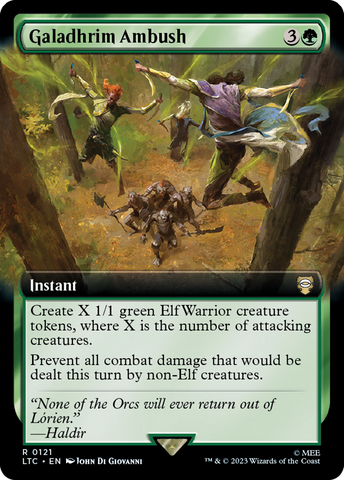 {R} Galadhrim Ambush (Extended Art) [The Lord of the Rings: Tales of Middle-Earth Commander][LTC 121]