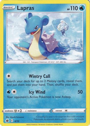 [PKM] Lapras (6/15) [McDonald's Promos: Match Battle]