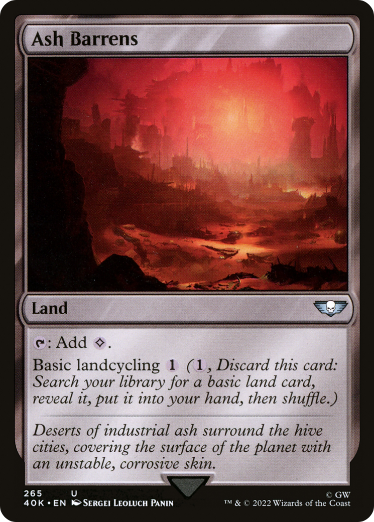 {C} Ash Barrens [Universes Beyond: Warhammer 40,000][40K 265]