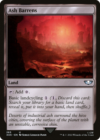 {C} Ash Barrens [Universes Beyond: Warhammer 40,000][40K 265]