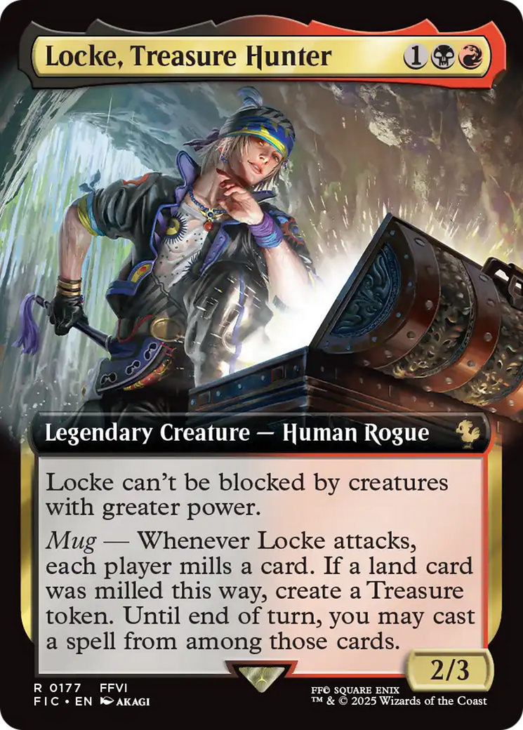 {R} Locke, Treasure Hunter (Extended Art) [FINAL FANTASY Commander][FIC 177]