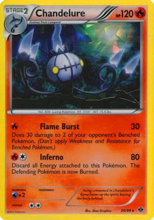 [PKM] Chandelure (20/99) (Cracked Ice Holo) [Black & White: Next Destinies]