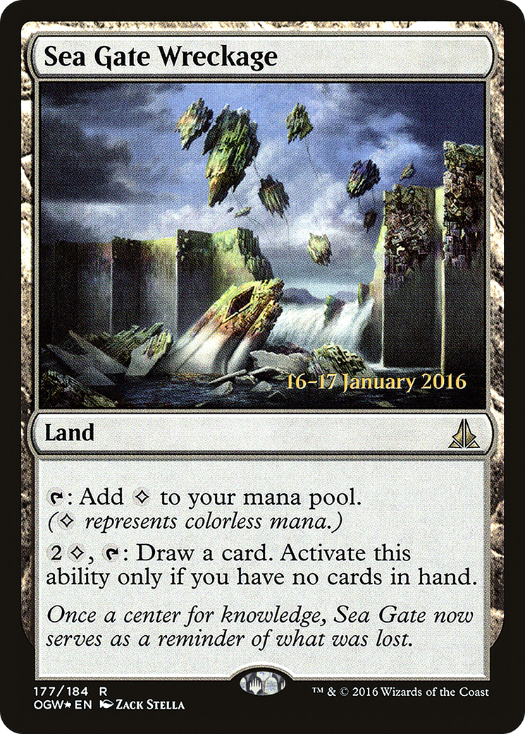 {R} Sea Gate Wreckage [Oath of the Gatewatch Prerelease Promos][PR OGW 177] - Misty Mountain Games