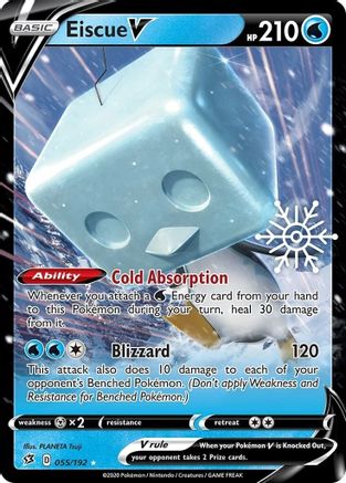 [PKM-R] Eiscue V (055/192) (Holiday Calendar) [Sword & Shield: Rebel Clash]