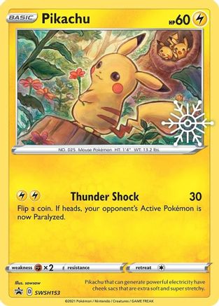 [PKM] Pikachu (SWSH153) (Holiday Calendar) [Sword & Shield: Black Star Promos]