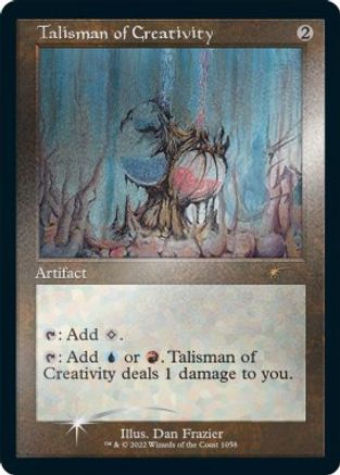 Talisman of Creativity (Retro Frame) (Foil Etched) [SLD 1058]  Foil