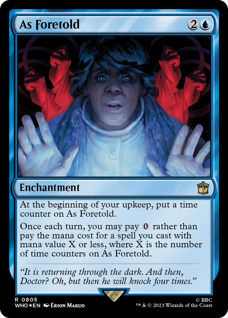 {R} As Foretold (Surge Foil) [Doctor Who][WHO 805]