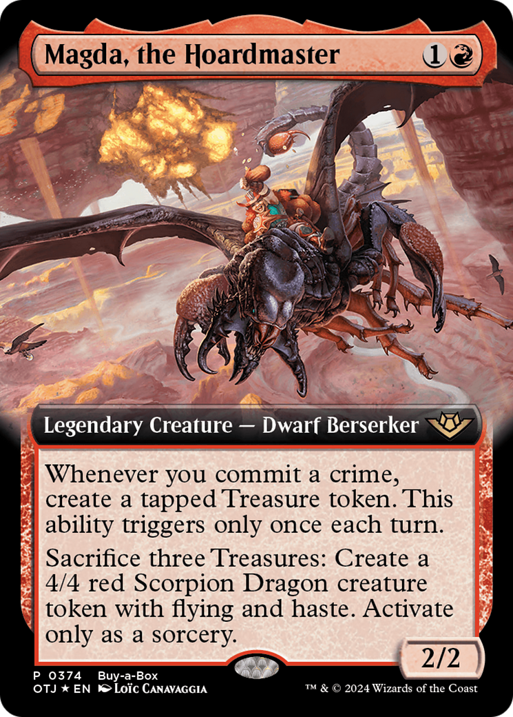 {@R} Magda, the Hoardmaster (Extended Art) [Outlaws of Thunder Junction Promos][OTJ 374]