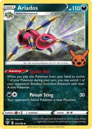 [PKM] Ariados (103/189) [Trick or Trade]
