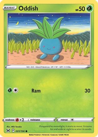 [PKM] Oddish (001/196) [Sword & Shield: Lost Origin]