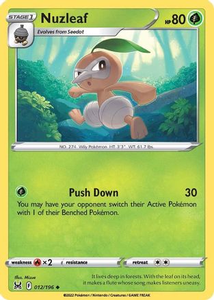 [PKM] Nuzleaf (012/196) [Sword & Shield: Lost Origin]