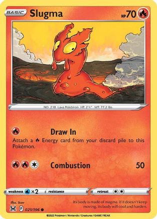 [PKM] Slugma (021/196) [Sword & Shield: Lost Origin]