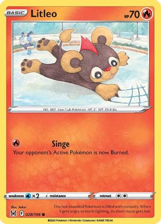 [PKM] Litleo (028/196) [Sword & Shield: Lost Origin]