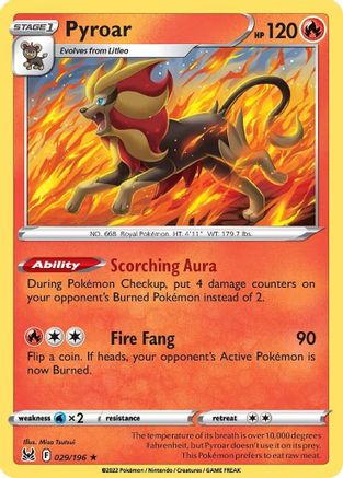 [PKM] Pyroar (029/196) [Sword & Shield: Lost Origin]