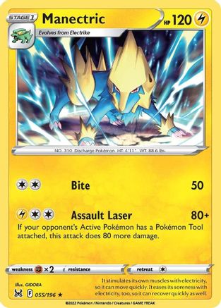 [PKM-R] Manectric (055/196) [Sword & Shield: Lost Origin]
