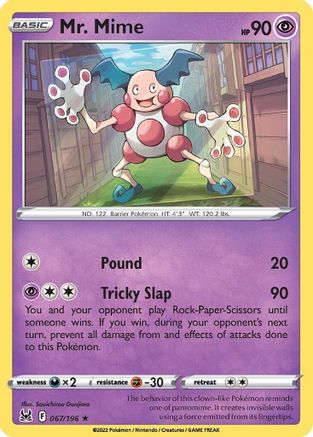 [PKM-R] Mr. Mime (067/196) [Sword & Shield: Lost Origin]
