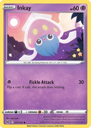[PKM] Inkay (077/196) [Sword & Shield: Lost Origin]