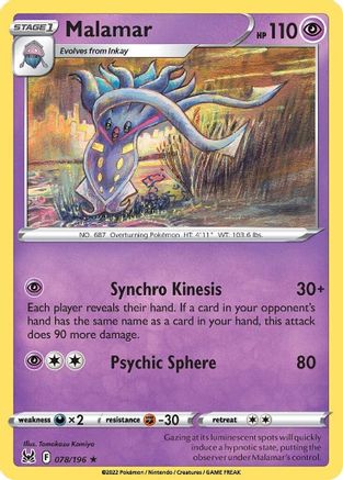 [PKM] Malamar (078/196) [Sword & Shield: Lost Origin]