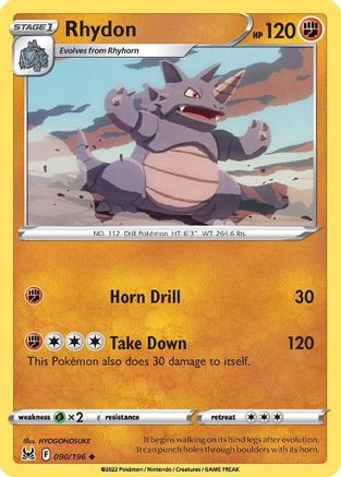 [PKM-C] Rhydon (090/196) [Sword & Shield: Lost Origin]