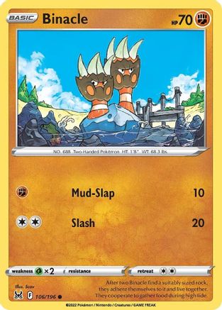[PKM] Binacle (106/196) [Sword & Shield: Lost Origin]