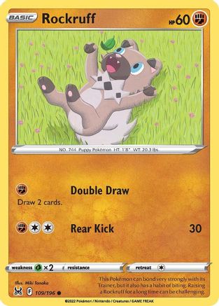 [PKM] Rockruff (109/196) [Sword & Shield: Lost Origin]