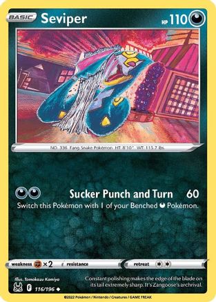 [PKM] Seviper (116/196) [Sword & Shield: Lost Origin]