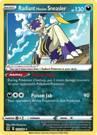 [PKM] Radiant Hisuian Sneasler (123/196) [Sword & Shield: Lost Origin]