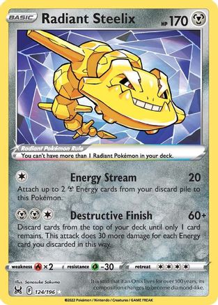 [PKM-R] Radiant Steelix (124/196) [Sword & Shield: Lost Origin]