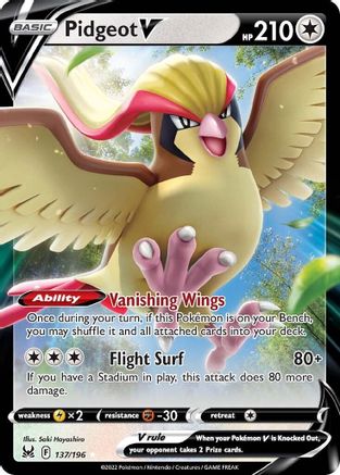 [PKM-R] Pidgeot V (137/196) [Sword & Shield: Lost Origin]