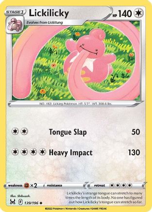 [PKM-C] Lickilicky (139/196) [Sword & Shield: Lost Origin]