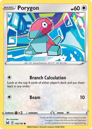 [PKM] Porygon (140/196) [Sword & Shield: Lost Origin]