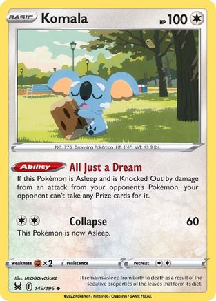 [PKM] Komala (149/196) [Sword & Shield: Lost Origin]