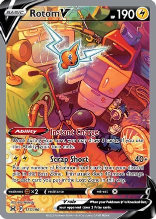 [PKM] Rotom V (177/196) [Sword & Shield: Lost Origin]