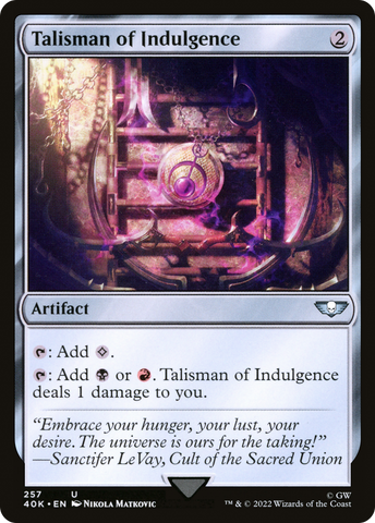 {C} Talisman of Indulgence [Universes Beyond: Warhammer 40,000][40K 257]