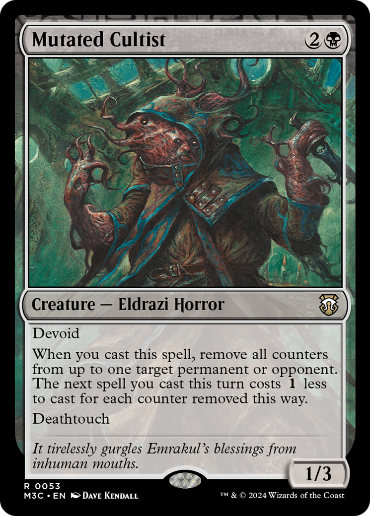{R} Mutated Cultist (Ripple Foil) [Modern Horizons 3 Commander][RPF M3C 053]
