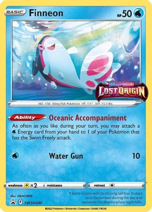[PKM] Finneon (SWSH240) [Sword & Shield: Black Star Promos]