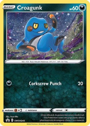 [PKM-R] Croagunk (SWSH245) [Sword & Shield: Black Star Promos]