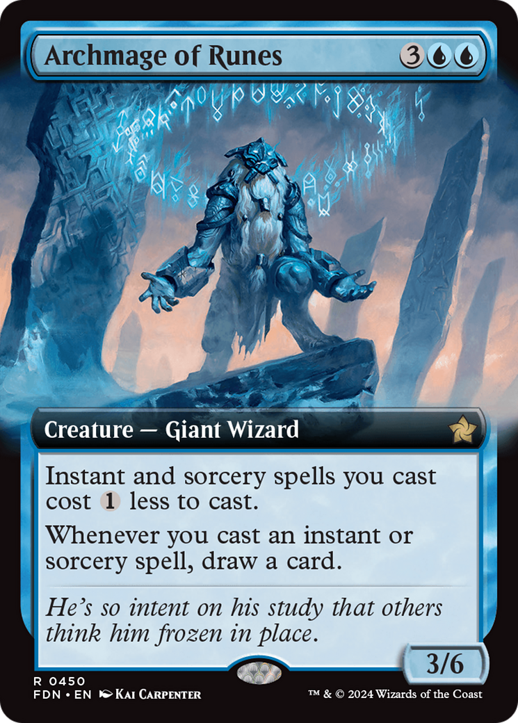 {@R} Archmage of Runes (Extended Art) [Foundations][FDN 450]