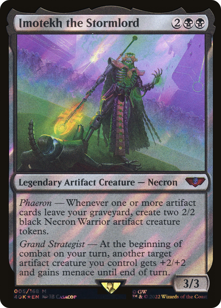 {R} Imotekh the Stormlord (Surge Foil) [Universes Beyond: Warhammer 40,000][SF 40K 005]
